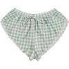 image:imageMAKEMECHIC Womens Pajama Bottoms Floral Print Plaid Tie Front PJ Shorts Slit Hem Cherry Summer Lounge ShortsMulticolor H