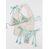 image:imageMakeMeChic Womens 2 Piece Bikini Set Paisley Halter Tie Back String Thong Bathing SuitMint Green