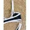 image:imageMakeMeChic Womens Micro Thong Bikini High Waisted Bikini Set Cheeky Swimsuit Bathing Suit SwimwearBlack and White