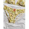 image:imageMakeMeChic Womens Plaid Gingham Bikini Set Halter Triangle Frill Trim Bathing SuitYellow