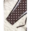 image:imageMakeMeChic Womens Polka Dots Triangle Bikini Sets Swim Shorts Y2K Leopard Bathing Suit SwimsuitPolka Dots Brown