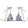 image:imageMAKEMECHIC Womens Triangle Bikini Top Fish Tie Shoulder Bathing Suit Tops SwimwearBlue