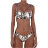 image:imageMakeMeChic Womens Bikini Sets Leopard Print Spaghetti Strap Backless Beach SwimsuitMulticolor B