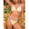 image:imageMAKEMECHIC Womens 2 Piece Bikini Sets Metal Starfish Triangle Tie Backless Halter Summer Beach SwimsuitMulticolor