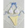 image:imageMAKEMECHIC Womens 2 Piece Bikini Sets Metal Starfish Triangle Tie Backless Halter Summer Beach SwimsuitMulticolor