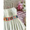 image:imageMakeMeChic Womens Floral Boho Mini Dress Spaghetti Strap Shirred Flowy A Line Cami DressesApricot
