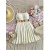 image:imageMakeMeChic Womens Floral Boho Mini Dress Spaghetti Strap Shirred Flowy A Line Cami DressesApricot