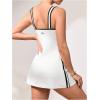 image:imageMakeMeChic Womens V Neck Tennis Dress Sleeveless Golf Athletic Dresses with Built in Shorts