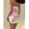image:imageMakeMeChic Womens Floral Strapless Tube Dress Backless Bodycon Y2k Short DressesMulticolor