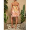 image:imageMakeMeChic Womens Flowy Mini Dress Boho A Line Summer Ruffle Dresses Tropical Vacation OutfitsApricot