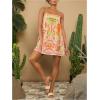 image:imageMakeMeChic Womens Flowy Mini Dress Boho A Line Summer Ruffle Dresses Tropical Vacation OutfitsApricot