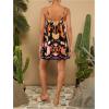 image:imageMakeMeChic Womens Flowy Mini Dress Boho A Line Summer Ruffle Dresses Tropical Vacation OutfitsBlack