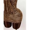 image:imageMakeMeChic Womens Halter Mini Dress Sleeveless Going Out Party Bodycon DressesMulticolor