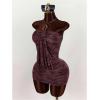 image:imageMakeMeChic Womens Halter Mini Dress Sleeveless Going Out Party Bodycon DressesPurple
