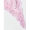 image:imageMakeMeChic Womens Lace Satin Asymmetrical Tops Spaghetti Strap Contrast Mini DressPink