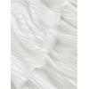 image:imageMakeMeChic Womens Strapless Tube Dress Metal Starfish Cut Out Tiered Ruffle A Line Mini DressesWhite