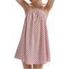 image:imageMakeMeChic Womens Striped Halter Dress Tie Open Back A Line Summer Short DressesPink