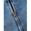 image:imageMakeMeChic Womens Layered Ruffle Denim Mini Dress Strapless Bandeau Bow Jean DressesBlue