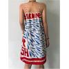 image:imageMakeMeChic Womens Letter Graphic Cami Dress Spaghetti Strap Straight Hem Mini DressesBlue