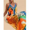 image:imageMakeMeChic Womens Boho Floral Cami Dress V Neck Spaghetti Strap Maxi Dresses SundressMulticolor Floral