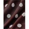 image:imageMakeMeChic Womens Polka Dots Halter Mini Dress Y2k Mesh Spaghetti Strap Party Going Out Dresses with ScarfBrown