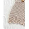 image:imageMakeMeChic Womens Bathing Suit Beach Cover Ups Knit Cut Out Halter Mini DressApricot