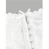 image:imageMakeMeChic Womens Lace Mini Dress Tube Corset Ruffle Tiered NYE Party Cocktail Night Out DressesWhite