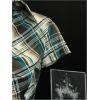 image:imageMakeMeChic Womens Button Down Plaid Shirt V Neck Ruched Short Sleeve Y2k BlouseMulticolor