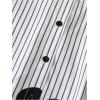 image:imageMakeMeChic Womens Floral Striped Blouse Long Sleeve Collared Button Down ShirtMulticolor