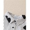 image:imageMakeMeChic Womens Floral Striped Blouse Long Sleeve Collared Button Down ShirtMulticolor