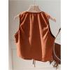 image:imageMakeMeChic Womens Floral Suede Vest Outerwear Sleeveless Tie V Neck Cowgirl Boho Jacket