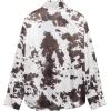 image:imageMakeMeChic Womens Cow Print Button Down Shirt Long Sleeve Work Business BlouseKhaki