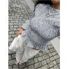 image:imageMakeMeChic Womens Fall Striped Tops Long Sleeve Crew Neck Blouse Shirred Ruffle Going Out TopsBlue and White