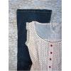 image:imageMakeMeChic Womens Polka Dots Top Ruffle Sleeveless Blouse Button Down Tie Back Y2k Shirt TopsApricot