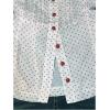 image:imageMakeMeChic Womens Polka Dots Top Ruffle Sleeveless Blouse Button Down Tie Back Y2k Shirt TopsApricot