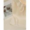 image:imageMakeMeChic Womens Silk Ruffle Blouse Sleeveless Tie V Neck Summer Elegant Tank Tops ShirtApricot