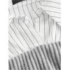 image:imageMakeMeChic Womens Teacher Outfits Striped Long Sleeve 2 in 1 Retro Blouse Collared ShirtGrey