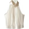 image:imageMakeMeChic Womens Elegant Mock Neck Halter Blouse Sleeveless Dressy Crop TopsWhite