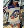 image:imageMakeMeChic Womens Football Jersey Shirts Soccer Jersey Number Oversized Y2K Tee TopsMulticolor