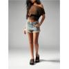 image:imageMakeMeChic Womens Off The Shoulder Tops Y2k T Shirt Short Sleeve Going Out Crop Tops BlouseChocolate Brown