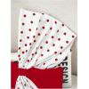 image:imageMakeMeChic Womens Polka Dots Tee Shirt Patchwork Short Sleeve Slim Fit Y2K Cute Summer TopsRed