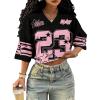 Pink Crop Black