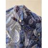 image:imageMakeMeChic Womens Boho Paisley Print V Neck Sheer Blouse Ruched Button Down Long Sleeve Mesh Western TopsMulticolor
