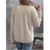 image:imageMakeMeChic Womens Cheetah Print T Shirts V Neck Long Sleeve Leopard Dressy Tee TopsKhaki