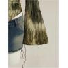image:imageMakeMeChic Womens Cowl Neck Tops Tie Dye Shirt Bell Sleeve Hanky Hem Draped Going Out Crop TopsArmy Green