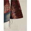 image:imageMakeMeChic Womens Cowl Neck Tops Tie Dye Shirt Bell Sleeve Hanky Hem Draped Going Out Crop TopsBrown