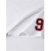 image:imageMakeMeChic Womens Number Graphic Jersey Shirts Y2k V Neck Short Sleeve Football Tee Tops Streetwear Going Out TopsRed