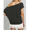 image:imageMakeMeChic Womens Off The Shoulder T Shirt Short Sleeve Summer Going Out TopsBlack