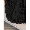 image:imageMakeMeChic Womens Plus Size Boho Tops Crochet Sweater Dolman Sleeve Beach Cover UpPlus Black