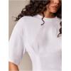 image:imageMakeMeChic Womens Ruffle Peplum Tops Going Out Short Sleeve Summer T Shirt BlouseWhite